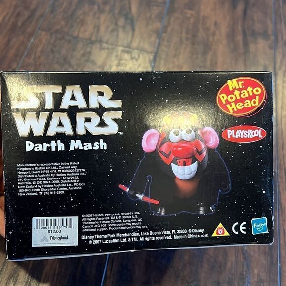 STAR WARS Darth Mash 2007 Mr. Potato Head Playskool Disney Star New in box - Picture 9 of 9